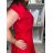 Šaty letní elegantní krátký rukáv dámské (S/M/L ONE SIZE) ITALSKÁ MÓDA IM526023156