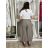 Kalhoty letní s páskem dámské (S/M/L ONE SIZE) ITALSKÁ MÓDA IMSM265054