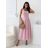 Šaty dlouhé letní na ramínka dámské (S/M/L ONE SIZE) ITALSKÁ MÓDA IMD2608457