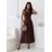 Šaty dlouhé letní na ramínka dámské (S/M/L ONE SIZE) ITALSKÁ MÓDA IMD2608457