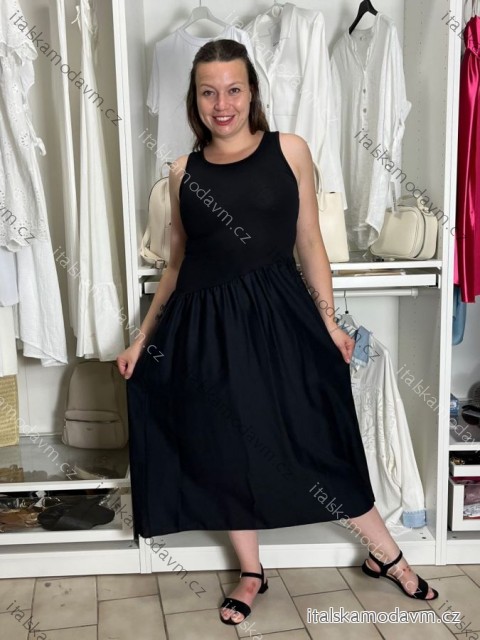Šaty dlhé letné na ramienka dámske (S/M/L ONE SIZE) TALIANSKA MÓDA IMD2608457