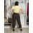 Kalhoty letní s páskem dámské (S/M/L ONE SIZE) ITALSKÁ MÓDA IM4260013564