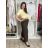 Kalhoty letní s páskem dámské (S/M/L ONE SIZE) ITALSKÁ MÓDA IM4260013564