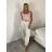 Kalhoty letní s páskem dámské (S/M/L ONE SIZE) ITALSKÁ MÓDA IM4260013564