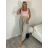 Kalhoty letní s páskem dámské (S/M/L ONE SIZE) ITALSKÁ MÓDA IM4260013564