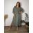 Letní komplet šaty letní a cardigan dámské nadrozměr (48/50/52 ONE SIZE) ITALSKÁ MÓDA IMSM26232535