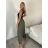 Kalhoty letní s páskem dámské ROMI  (S/M/L ONE SIZE) ITALSKÁ MÓDA IM4260013565