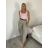 Kalhoty letní s páskem dámské ROMI  (S/M/L ONE SIZE) ITALSKÁ MÓDA IM4260013565