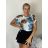 Blúzka icecool krátky rukáv dámska (S/M/L ONE SIZE) TALIANSKA MÓDA IMM25M7549/DUR S/M/L ružová