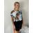Blúzka icecool krátky rukáv dámska (S/M/L ONE SIZE) TALIANSKA MÓDA IMM25M7549/DUR S/M/L ružová