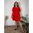 Šaty klasik letný krátky rukáv dámske nadrozmer AMANDA (44/46/48 ONE SIZE) TALIANSKA MÓDA IM426119
