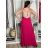 Šaty dlouhé letní na ramínka dámské NATALI (S/M ONE SIZE) ITALSKÁ MÓDA IMM2658098/DUR S/M/L žlutá