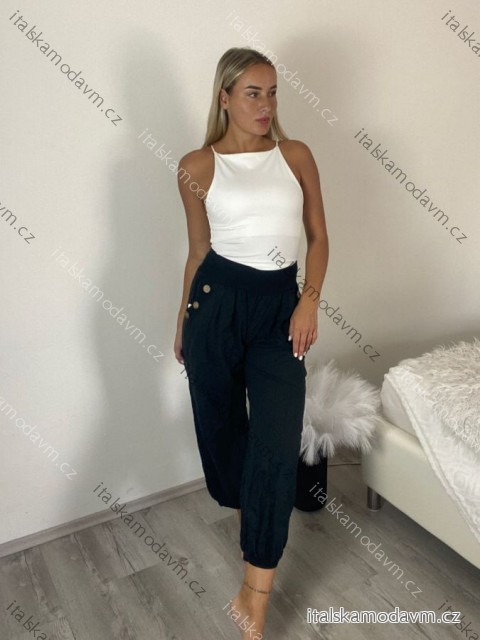 Kalhoty letní dámské (S/M/L ONE SIZE) ITALSKÁ MÓDA IM426224/DUR