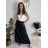 Sukně dlouhá dámská (S/M/L ONE SIZE) ITALSKÁ MÓDA IM42600331/DUR Černá S/M/L