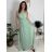 Šaty společenské dlhé dámske JULY (S/M/L ONE SIZE) TALIANSKA MÓDA IMWTM260001/DUR světle modrá S/M/L
