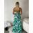 Šaty dlouhé letní na ramínka dámské (S/M/L ONE SIZE) ITALSKÁ MÓDA IMPMNC266117/DUR S/M/L bílá