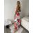 Šaty dlouhé letní na ramínka dámské (S/M/L ONE SIZE) ITALSKÁ MÓDA IMPMNC266117/DUR S/M/L bílá
