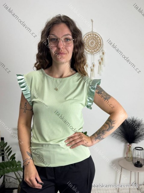 Tielko elegantné letné dámske DANA (S/M/L ONE SIZE) TALIANSKA MóDA IMM26M21800/DUR světle zelená S/M/L