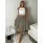 Sukně letní s páskem dámské (S/M/L ONE SIZE) ITALSKÁ MÓDA IMPMNC263172-1/DUR S/M/L tmavě modrá