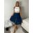 Sukně letní s páskem dámské (S/M/L ONE SIZE) ITALSKÁ MÓDA IMPMNC263172-1/DUR S/M/L tmavě modrá