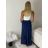 Sukně dlouhá letní s páskem dámske BEATRICE  (S/M/L ONE SIZE) TALIANSKA MÓDA IMPMNC268013/DUR S/M/L čierna