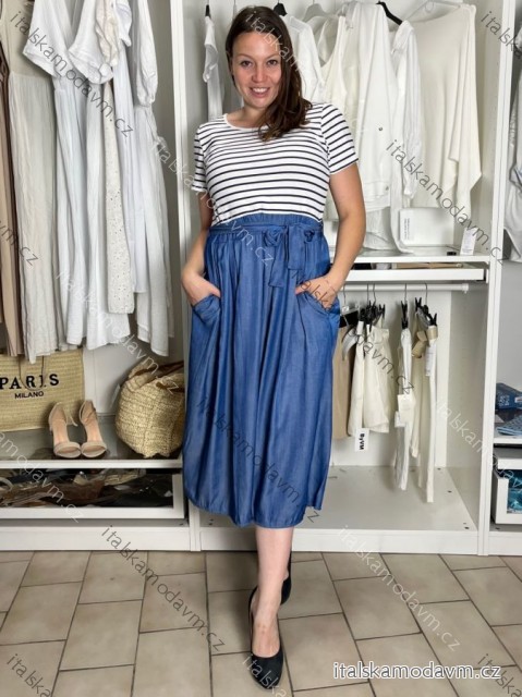Šaty volnočasové krátký rukáv dámské ZAIRA (S/M/L ONE SIZE) ITALSKÁ MÓDA IMSM26000247/DUR
