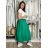 Sukně dlouhá dámská  (S/M/L ONE SIZE) ITALSKá MóDA IMSM26000248/DUR S/M/L zelená