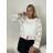 Letní cardigan dlouhý rukáv dámska (S/M/L ONE SIZE) TALIANSKA MÓDA IMPMNC262767/DUR S/M/L biela