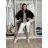 Bunda oversize dlouhý rukáv dámská (S/M/L ONE SIZE) ITALSKÁ MÓDA IMSM2600015/DUR S/M/L černá