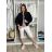 Bunda oversize dlouhý rukáv dámská (S/M/L ONE SIZE) ITALSKÁ MÓDA IMSM2600015/DUR S/M/L černá
