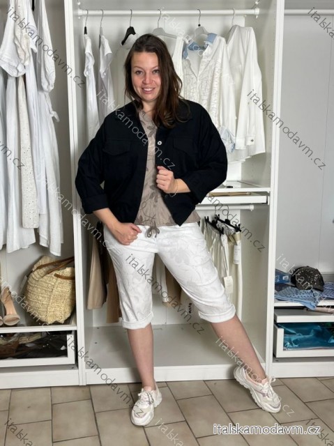 Bunda oversize dlouhý rukáv dámská (S/M/L ONE SIZE) ITALSKÁ MÓDA IMSM2600015/DUR S/M/L černá