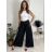 Kalhoty dlouhé máslové dámské (S/M/L ONE SIZE) ITALSKÁ MÓDA IMWGB26001/DUR S/M/L bílá