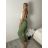 Nohavice dlhé letné dámske AVA (M/L ONE SIZE) TALIANSKA MÓDA IMD24054/DUR M / L svetlo béžová