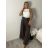 Nohavice elegantné s opaskom dámske (S/M/L ONE SIZE) TALIANSKA MÓDA IM4260015/DUR čierna S/M/L