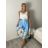 Sukně elegantní dámská (S/M/L ONE SIZE) ITALSKÁ MÓDA IMD26002327/DUR S/M/L světle modrá