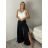 Kalhoty elegantní letní dámské (S/M/L ONE SIZE) ITALSKÁ MÓDA IMWHI260001/DUR S/M/L Černá