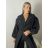 Kabátek krátký oversize dlouhý rukáv dámská KRISTANA (S/M/L ONE SIZE) ITALSKÁ MÓDA IMWTM2600010/DUR S/M/L Černá