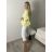 Kalhoty 3/4 letní strečové dámské (S/M/L ONE SIZE) ITALSKÁ MÓDA IM424STELA/DU M/L tmavě béžová