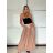 Sukňa dlhá s opaskom dámska (S/M/L ONE SIZE) TALIANSKA MÓDA IMM25M7755/DUR červená S/M/L