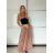 Sukňa dlhá s opaskom dámska (S/M/L ONE SIZE) TALIANSKA MÓDA IMM25M7755/DUR červená S/M/L