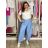 Kalhoty dlouhé elegantní dámské JITKA (S/M/L ONE SIZE) ITALSKÁ MÓDA IM426070/DU
