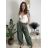 Kalhoty dlouhé elegantní dámské JITKA (S/M/L ONE SIZE) ITALSKÁ MÓDA IM426070/DU