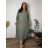 Letní komplet šaty letní a cardigan dámské nadrozměr (48/50/52 ONE SIZE) ITALSKÁ MÓDA IMSM26232535/DUR 48/50/52 béžová