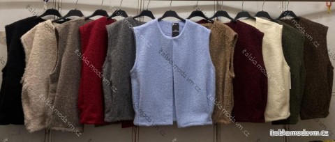 Vesta bez rukávov dámska (L/XL ONE SIZE) TALIANSKA MÓDA IMC260283