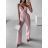 Overal dlouhý elegantní bez rukávu dámský (S/M ONE SIZE) ITALSKÁ MÓDA IMWGB24019/DU S/M bílá