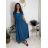 Šaty dlhé voľnočasové krátky rukáv dámske MARIA (XS/S/M ONE SIZE) TALIANSKA MÓDA IMD2525369/DUR béžová XS/S/M