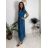Šaty dlhé voľnočasové krátky rukáv dámske MARIA (XS/S/M ONE SIZE) TALIANSKA MÓDA IMD2525369/DUR béžová XS/S/M