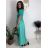 Šaty dlhé voľnočasové krátky rukáv dámske MARIA (XS/S/M ONE SIZE) TALIANSKA MÓDA IMD2525369/DUR béžová XS/S/M