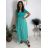 Šaty dlhé voľnočasové krátky rukáv dámske MARIA (XS/S/M ONE SIZE) TALIANSKA MÓDA IMD2525369/DUR béžová XS/S/M