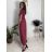 Šaty dlhé voľnočasové krátky rukáv dámske MARIA (XS/S/M ONE SIZE) TALIANSKA MÓDA IMD2525369/DUR béžová XS/S/M